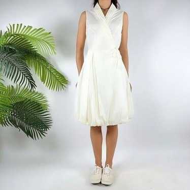 Vintage White Classy Coquette Sleeveless Cottageco