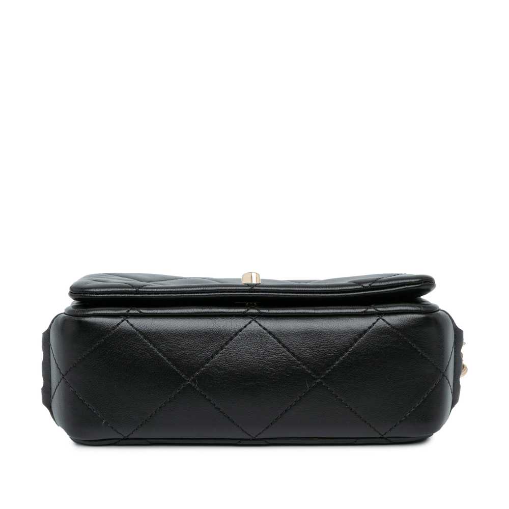 Black Chanel Mini Quilted Lambskin Multi Chain Fl… - image 3