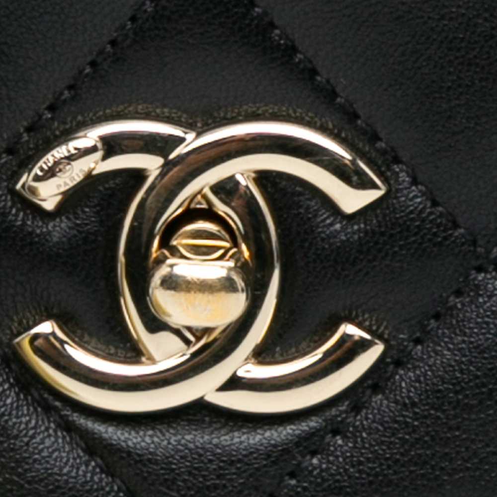 Black Chanel Mini Quilted Lambskin Multi Chain Fl… - image 8