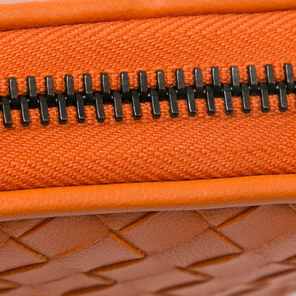 Orange Bottega Veneta Intrecciato Zip Around Long… - image 11