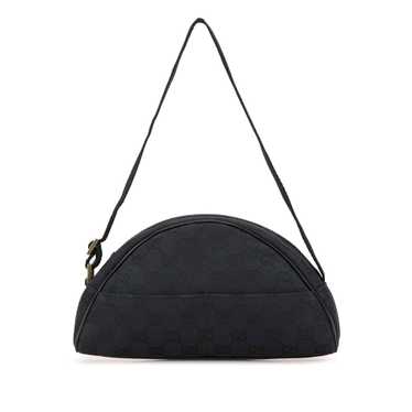 Black Gucci GG Canvas Shoulder Bag