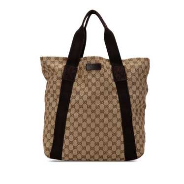 Brown Gucci GG Canvas Tote