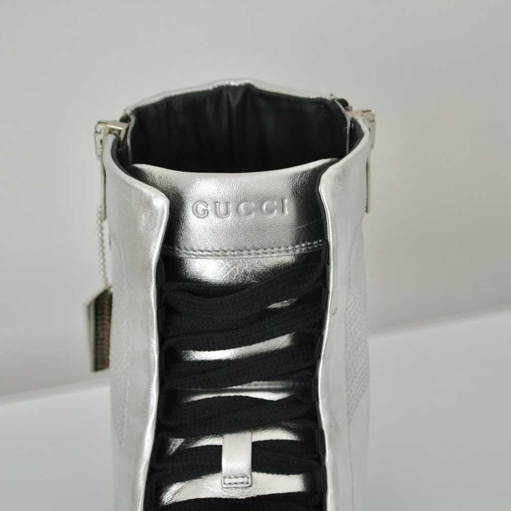 Gucci Leather high trainers - image 8