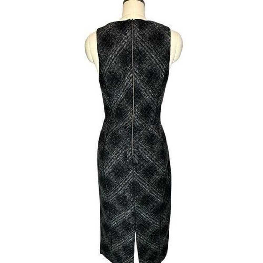 Banana Republic Glen Plaid Wool Midi Sheath Dress… - image 6