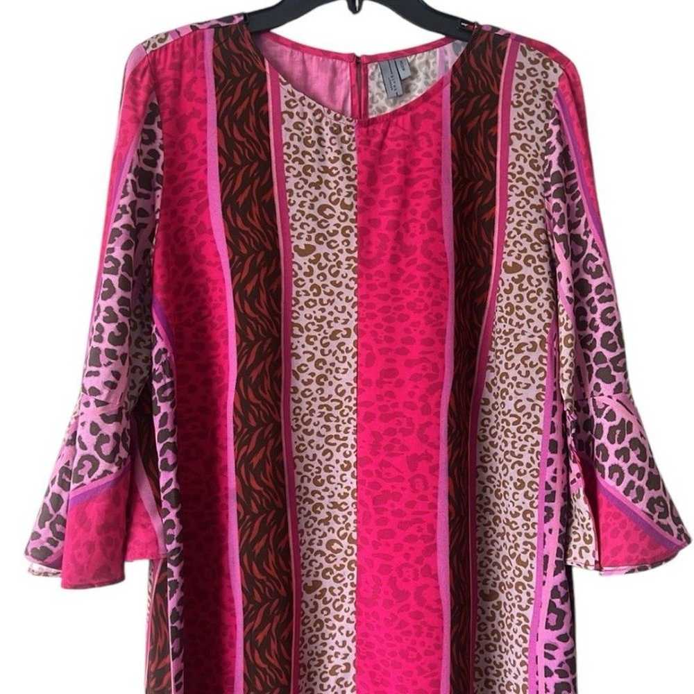 NEW Anthropologie Bl^nk London Pink Animal Print … - image 2