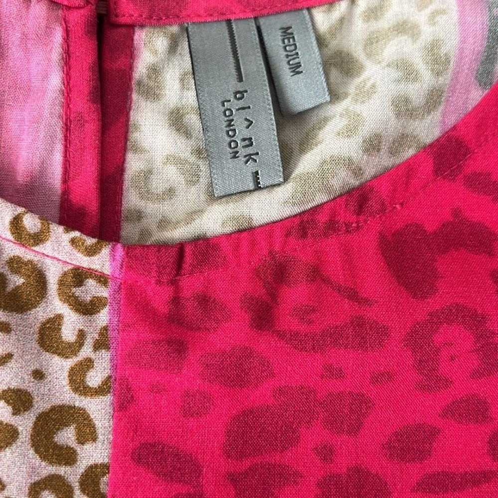 NEW Anthropologie Bl^nk London Pink Animal Print … - image 8