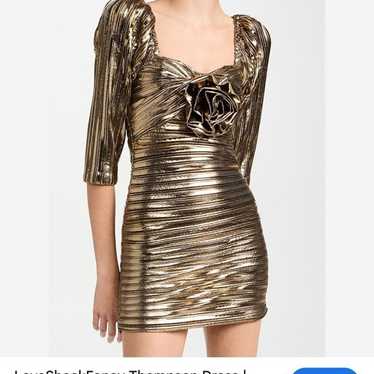 LoveShackFancy Gold Thompson Dress - image 1