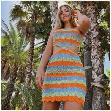 Zara Limited Edition Crochet Cut Out Dress - image 1