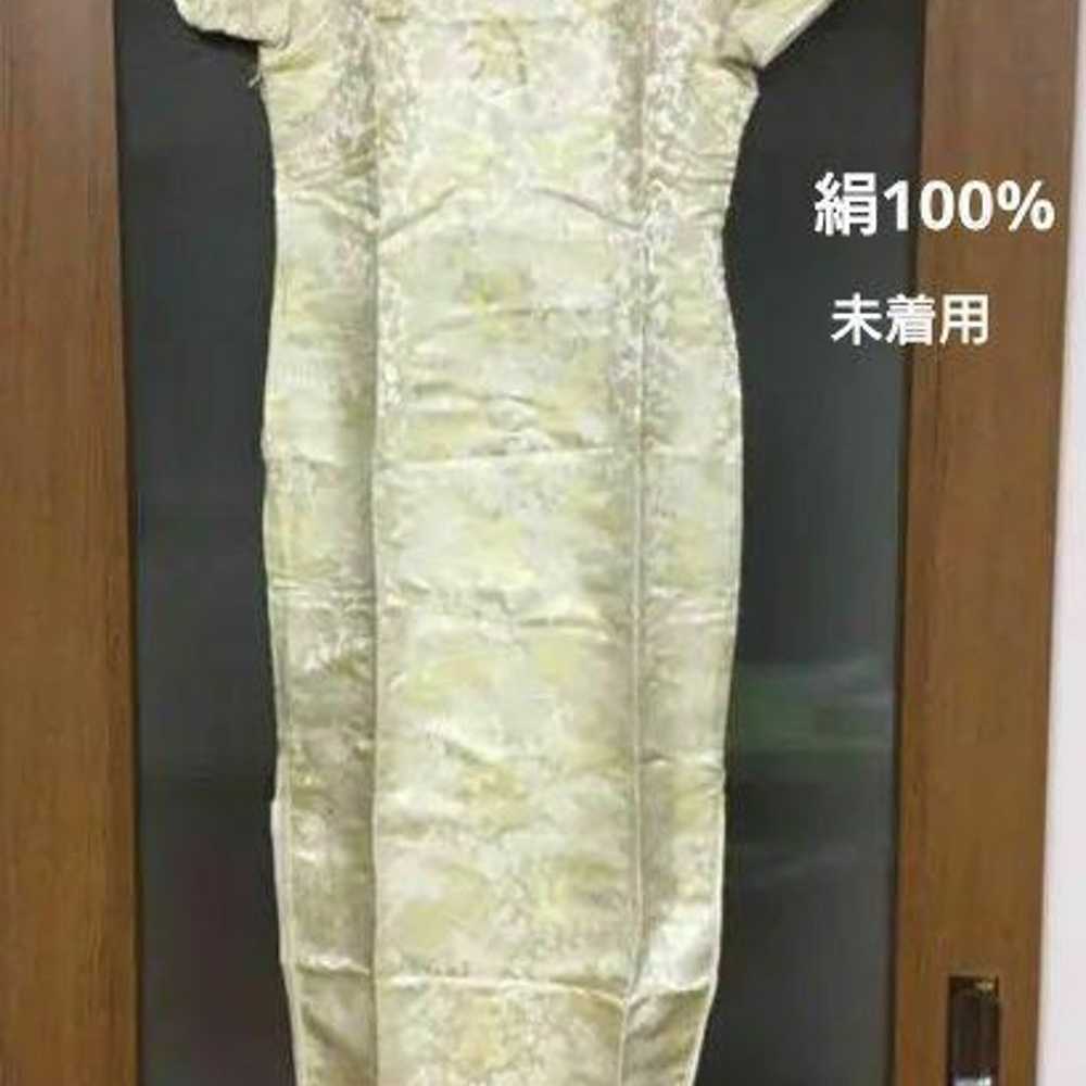 Chinese dress, silk, 100% silk, gold, gorgeous - image 2