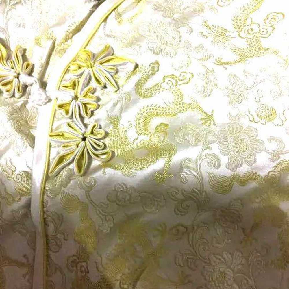 Chinese dress, silk, 100% silk, gold, gorgeous - image 4