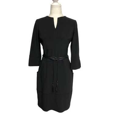 Joseph Ribkoff Black Belted Dress Size 8 - image 1