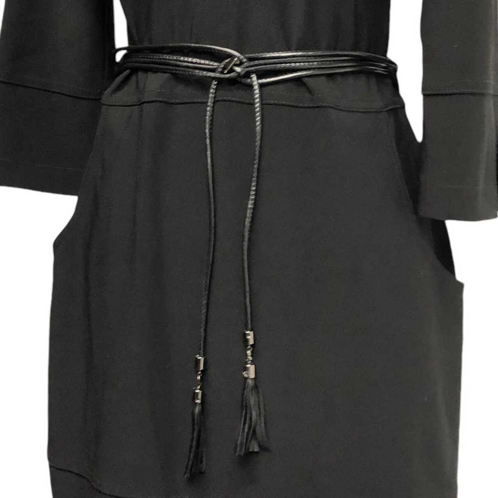 Joseph Ribkoff Black Belted Dress Size 8 - image 3