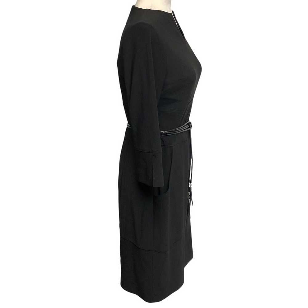 Joseph Ribkoff Black Belted Dress Size 8 - image 5