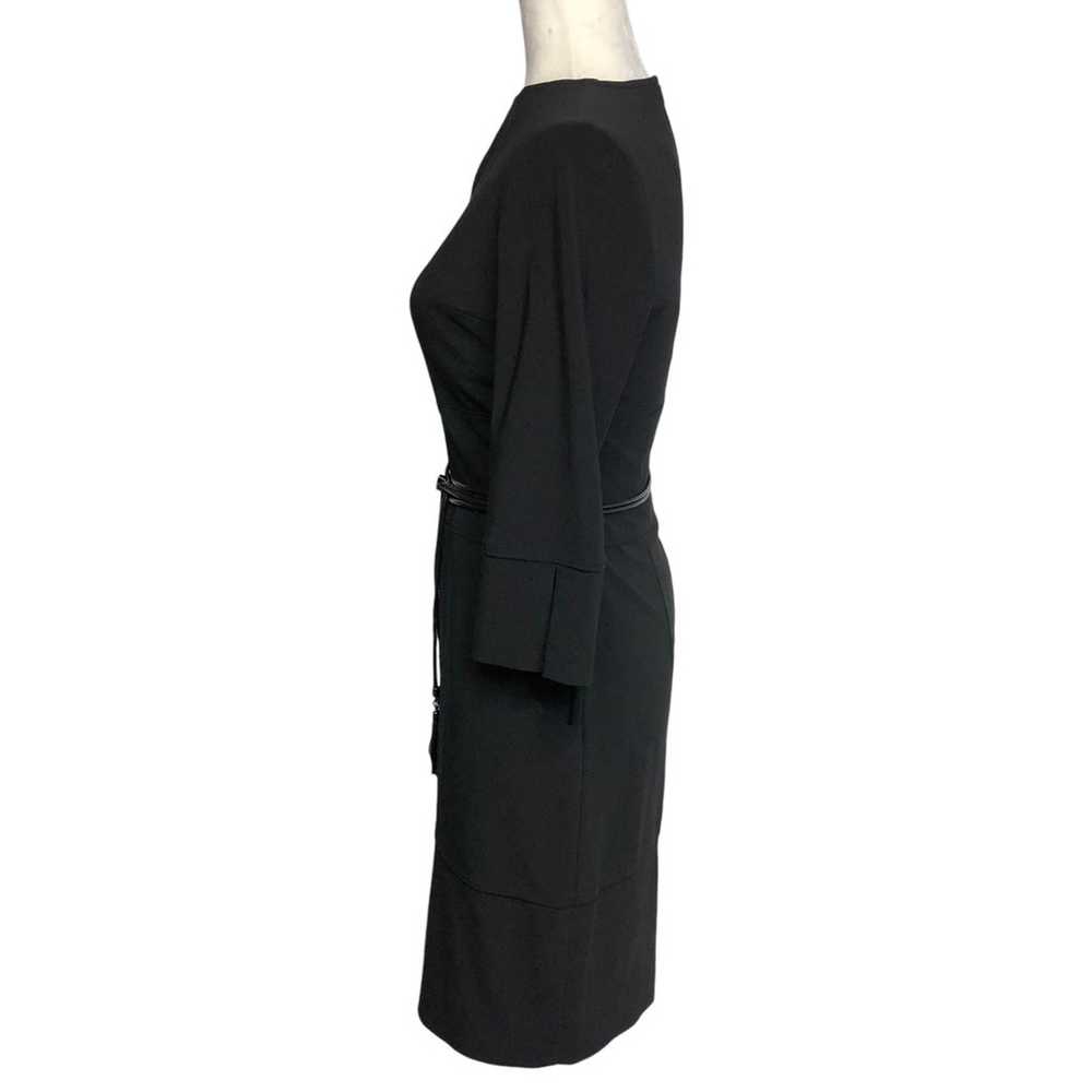 Joseph Ribkoff Black Belted Dress Size 8 - image 6