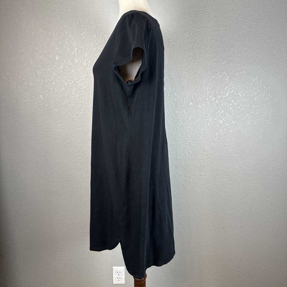 Eileen Fisher Ballet Neck Knit T-shirt Dress Size… - image 3