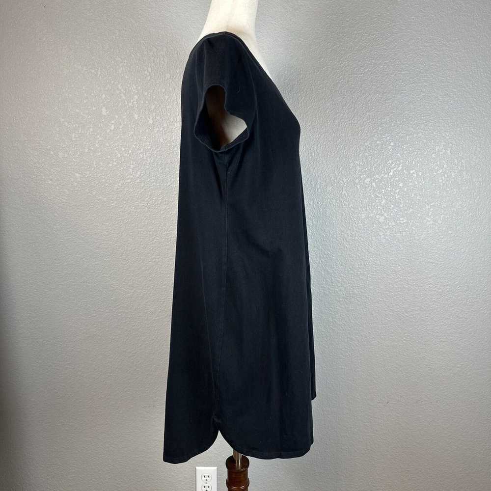 Eileen Fisher Ballet Neck Knit T-shirt Dress Size… - image 5