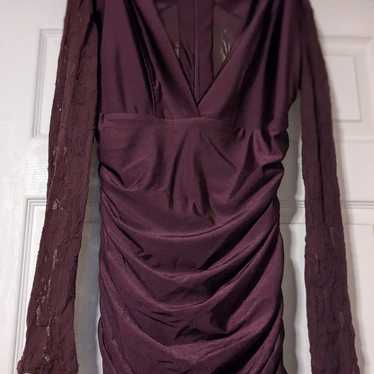 ATRIA  Clothing Purple Long Sleeve  Dress Size La… - image 1