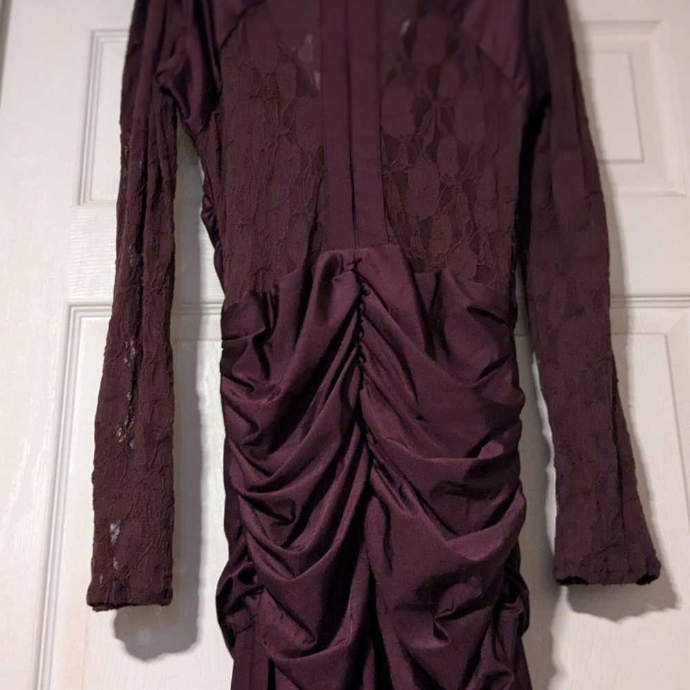 ATRIA  Clothing Purple Long Sleeve  Dress Size La… - image 5