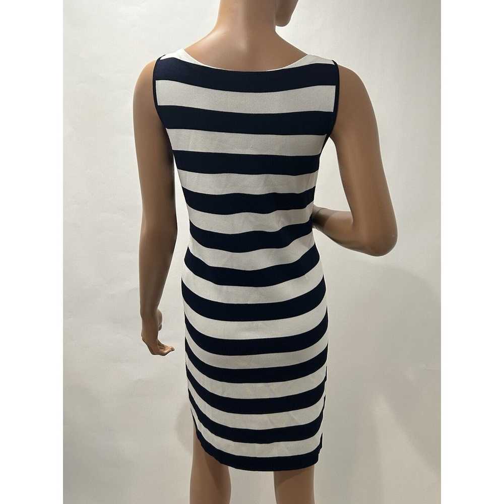 Theory Women's Blue White Striped Lasina Knit Str… - image 3