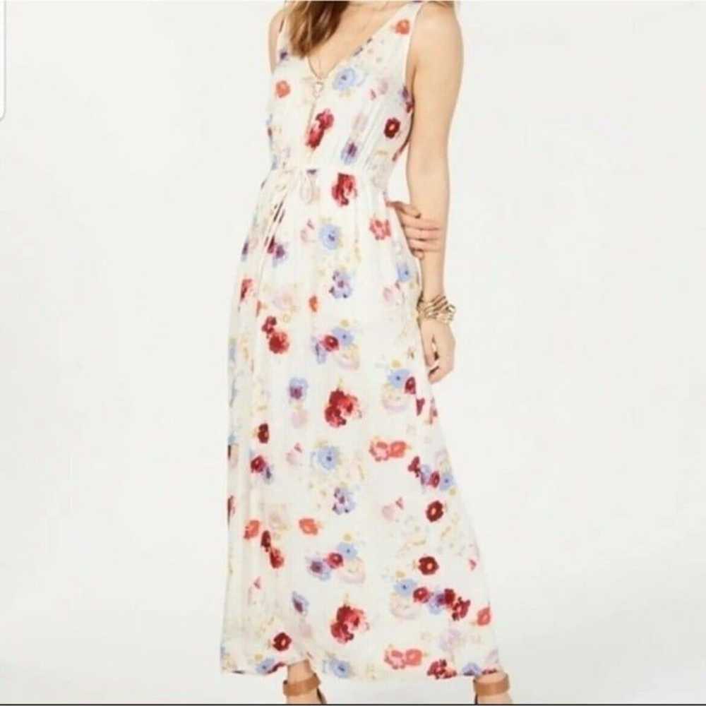 Lucky Brand Sleeveless Floral Print Maxi Dress LA… - image 1