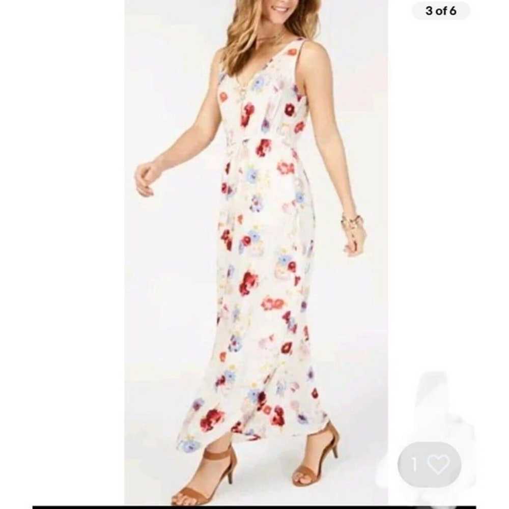 Lucky Brand Sleeveless Floral Print Maxi Dress LA… - image 2