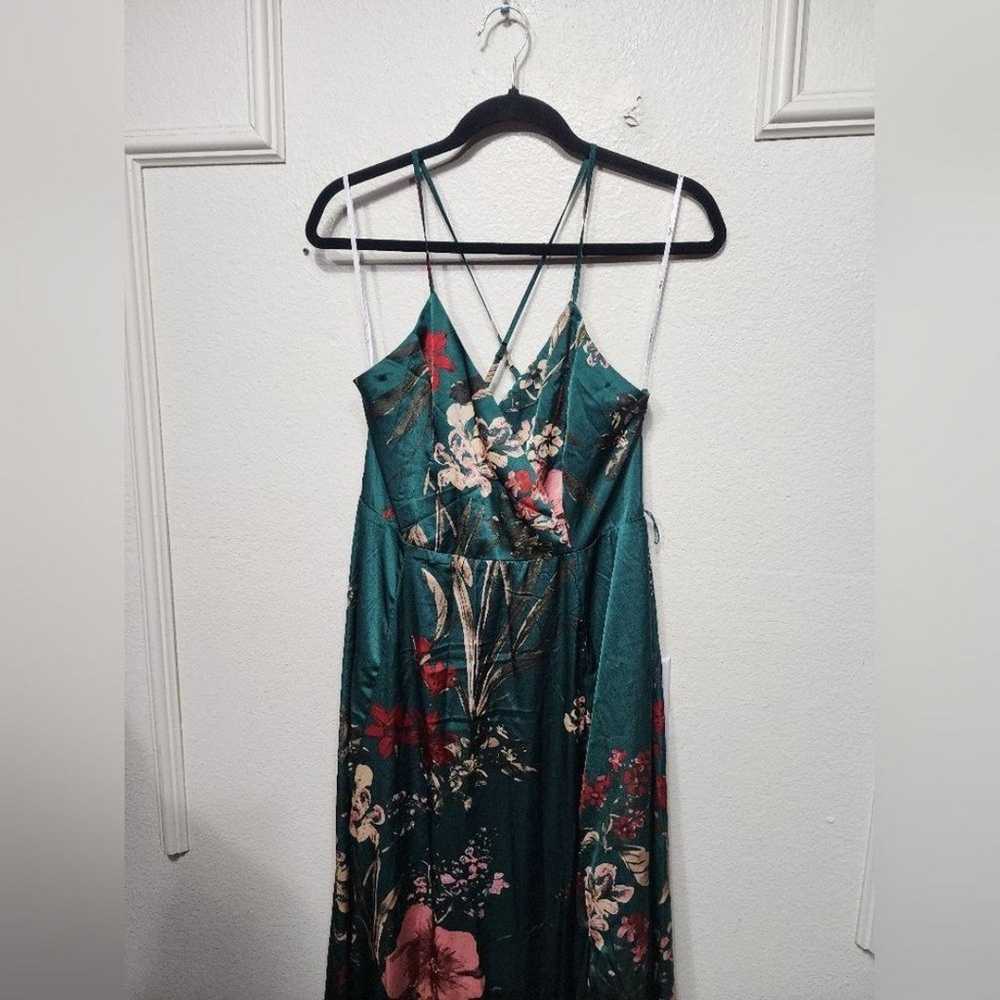 Lulu's Still the One Emerald Green Floral Print S… - image 6