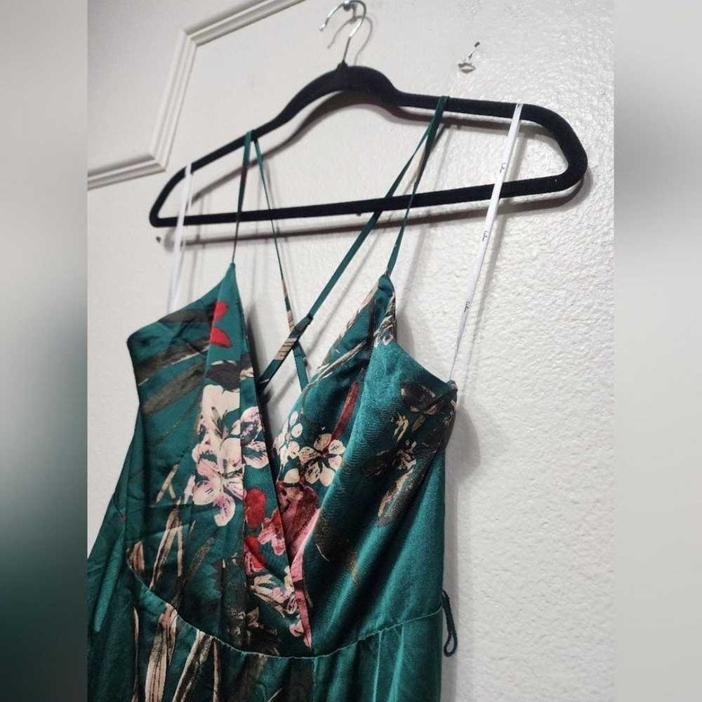 Lulu's Still the One Emerald Green Floral Print S… - image 9