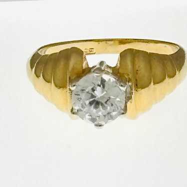 LIND JEWELRY 14K Gold HGE Cubic Zirconia Vintage … - image 1