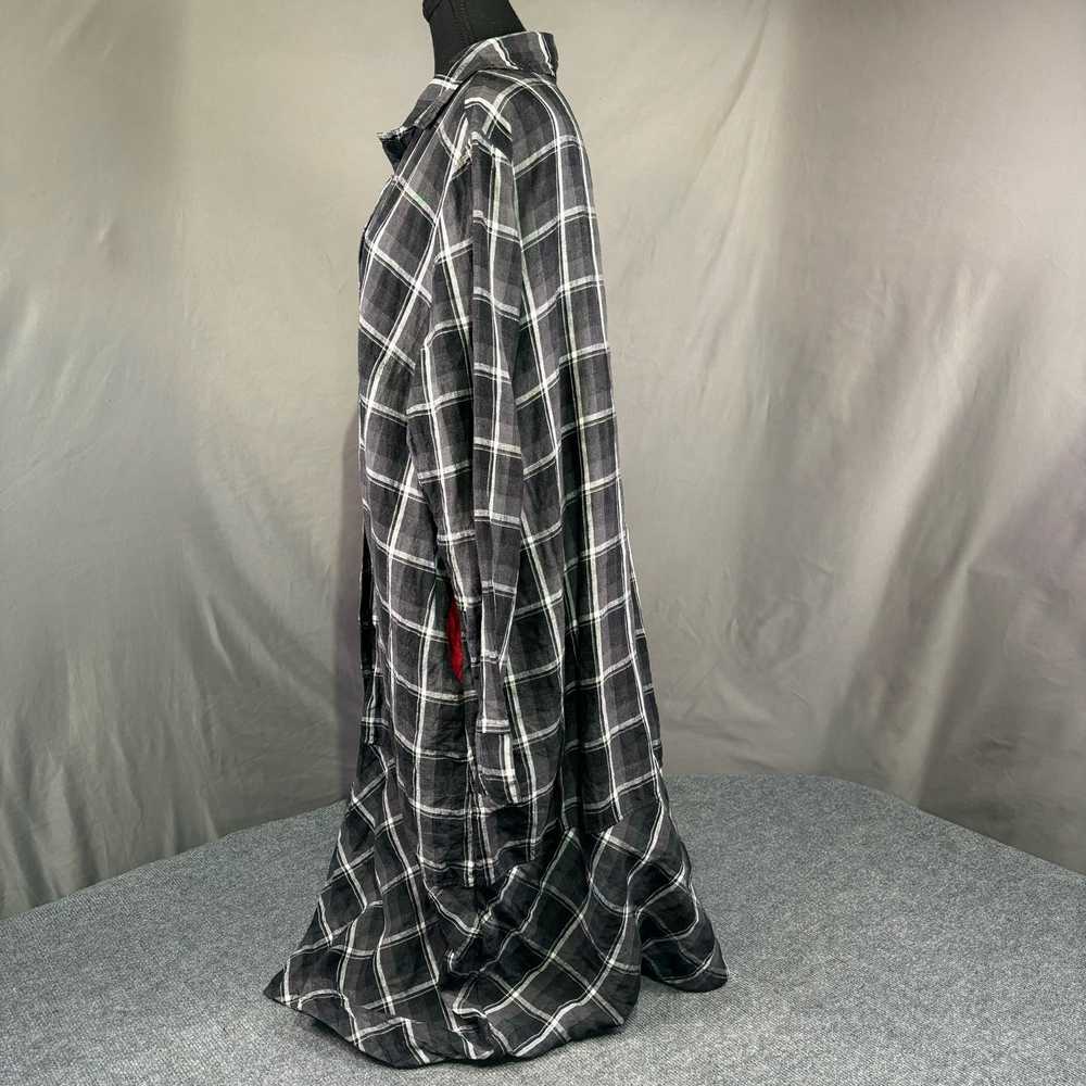 Grizas Dress Women XXL 100% Linen Plaid Lagenlook… - image 2