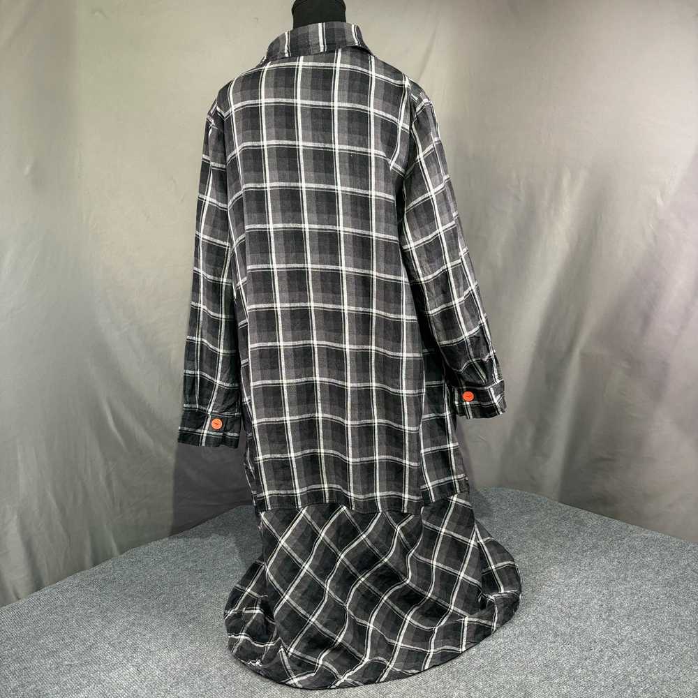 Grizas Dress Women XXL 100% Linen Plaid Lagenlook… - image 3