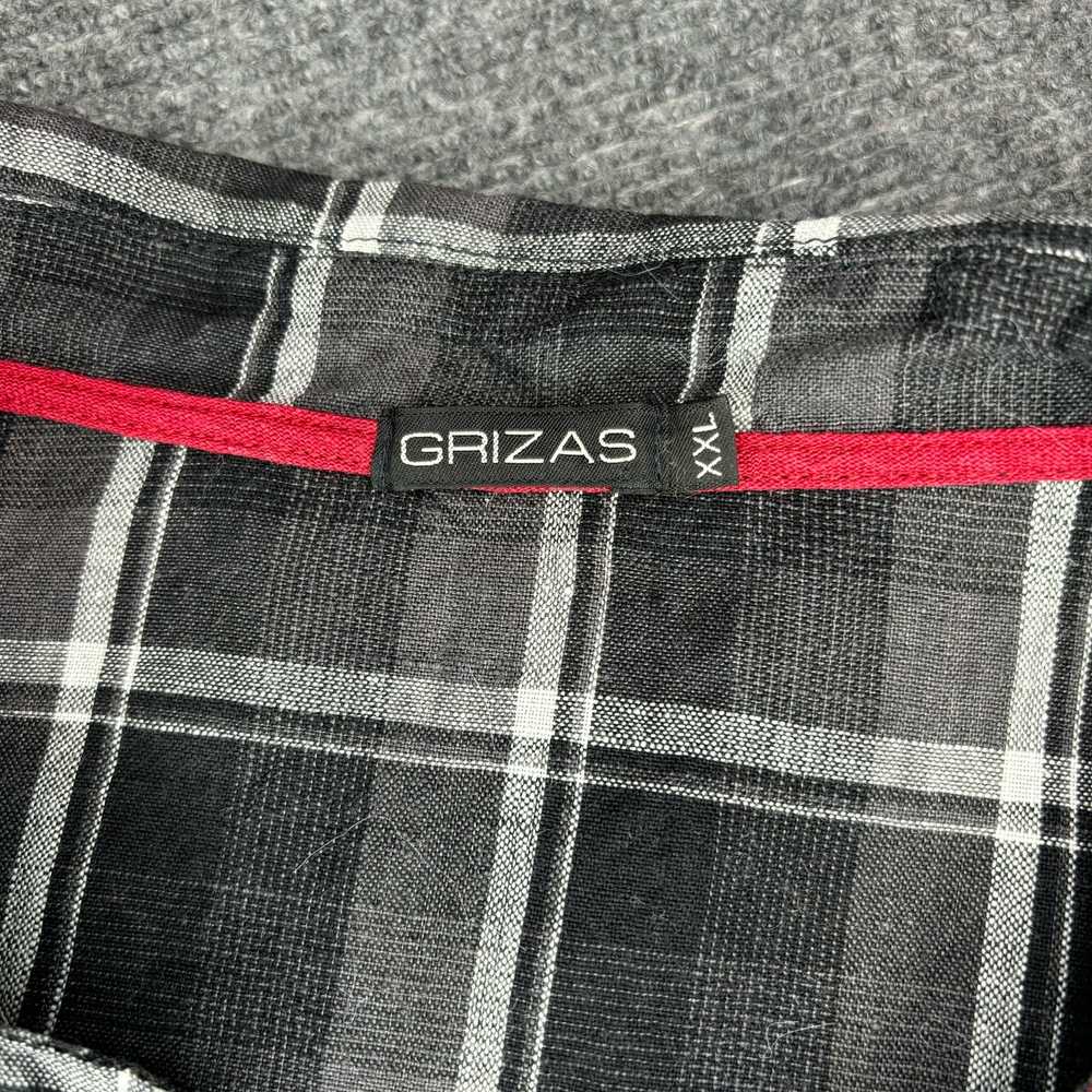 Grizas Dress Women XXL 100% Linen Plaid Lagenlook… - image 5