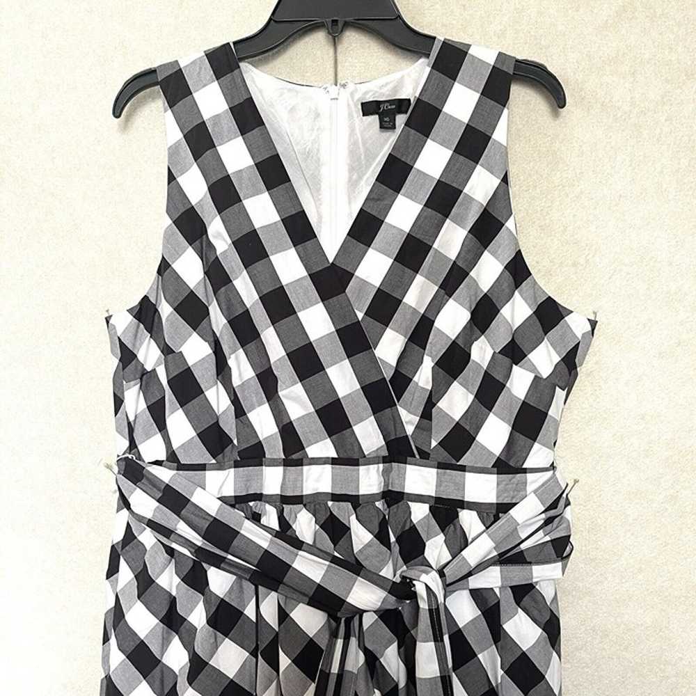 J. Crew Long Gingham Dress size 16 - image 5