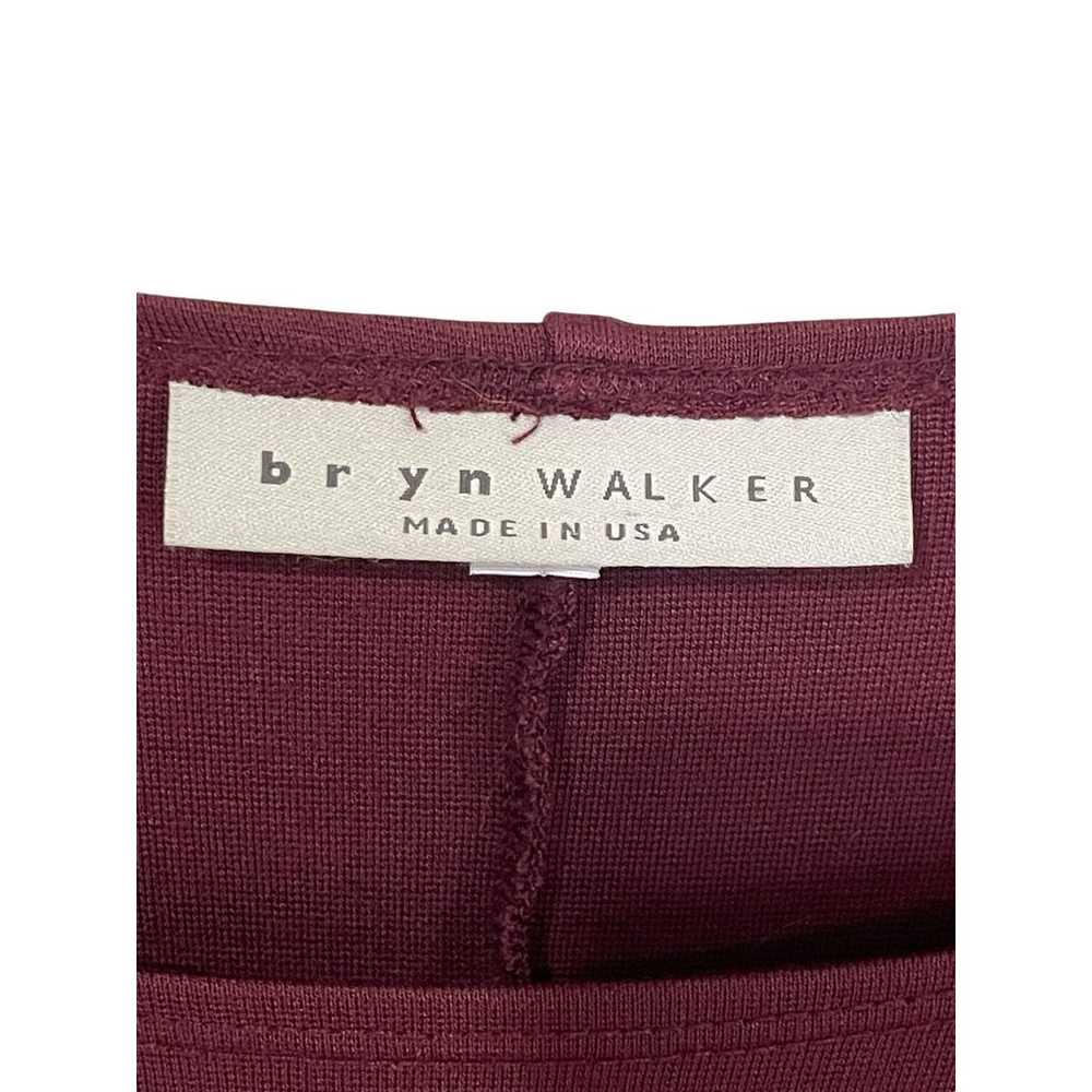 Bryn Walker Maxi Dress Women's XL Maroon Pockets … - image 3