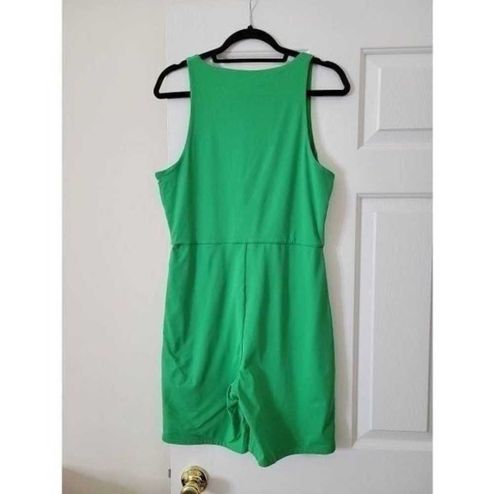 Babaton, Aritzia Contour V-Neck Romper Gloss Gree… - image 3