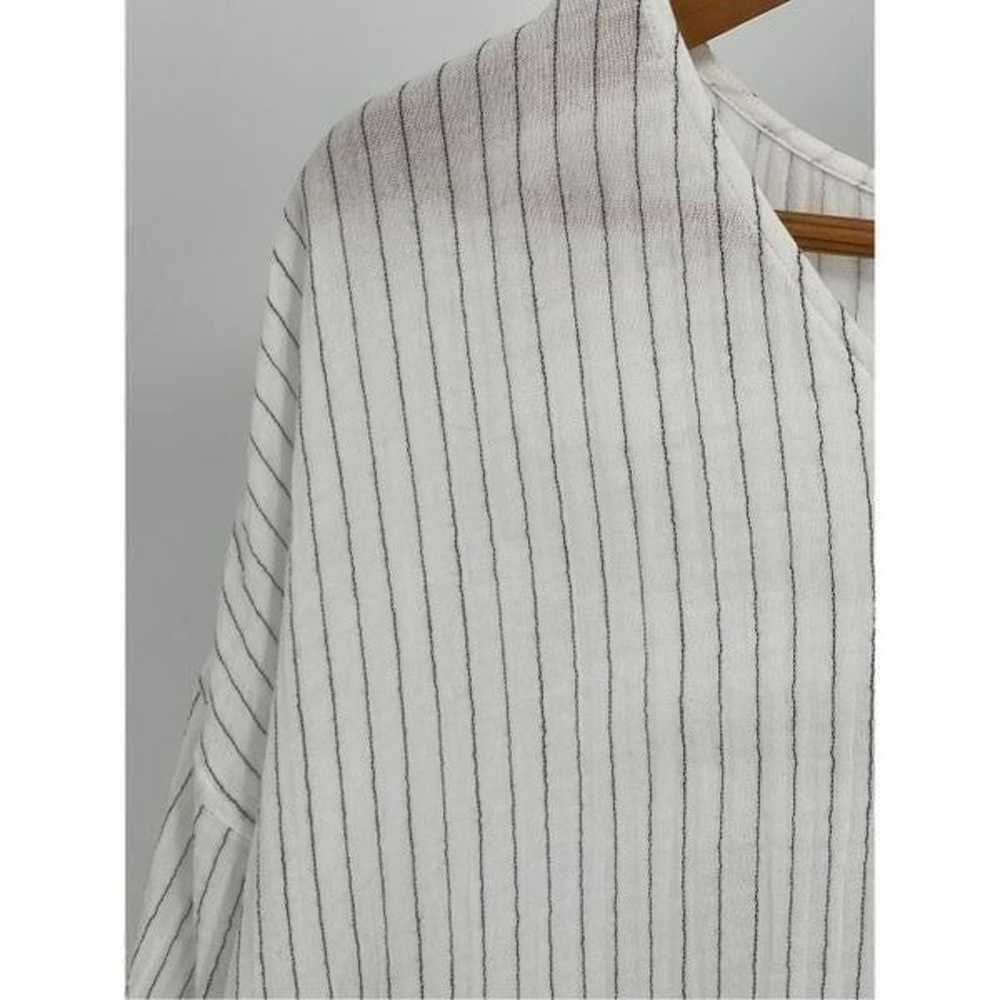 Eileen Fisher Dress Women XL Stripe White Black 3… - image 5