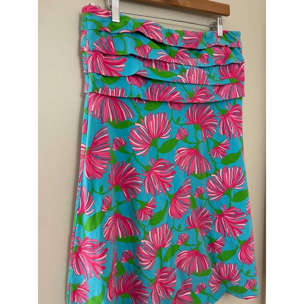 Lilly Pulitzer Petula Preppy Tropical Pink Kissue… - image 2