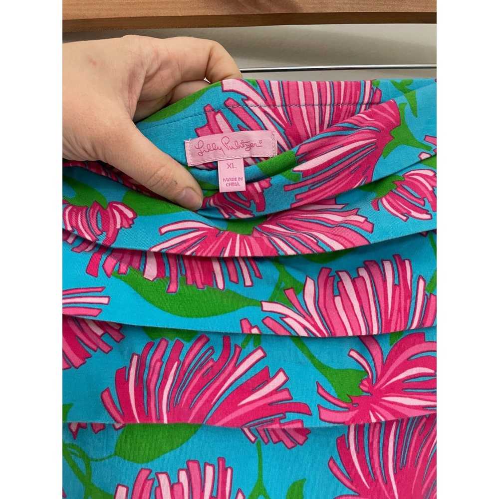 Lilly Pulitzer Petula Preppy Tropical Pink Kissue… - image 4