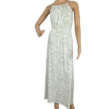 Kaileigh Jersey Knit Stretch Halter Dress White Mi