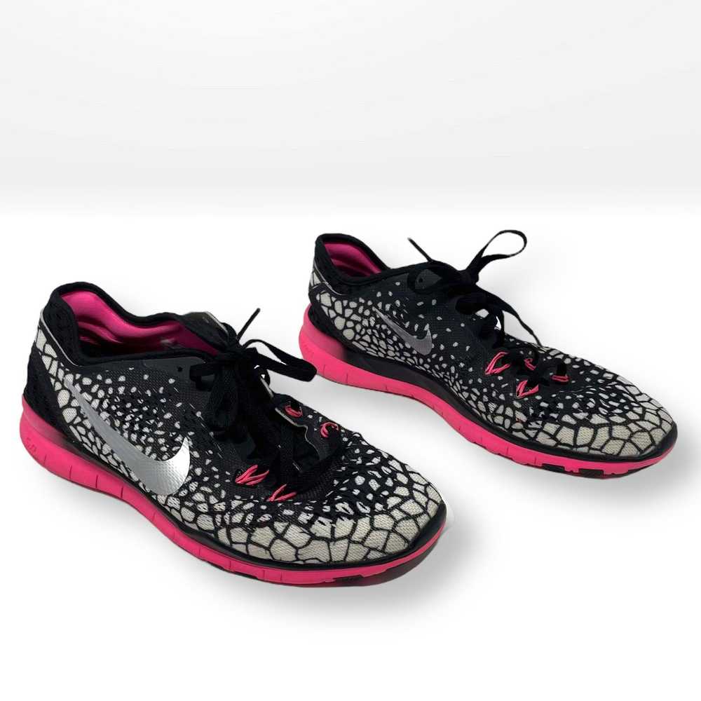 Nike NIKE Black Pink Free TR Fit 5 Lace Up Runnin… - image 1