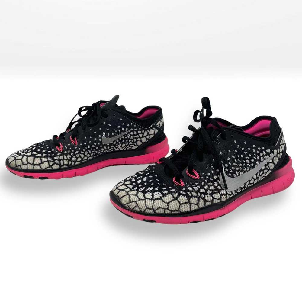 Nike NIKE Black Pink Free TR Fit 5 Lace Up Runnin… - image 8