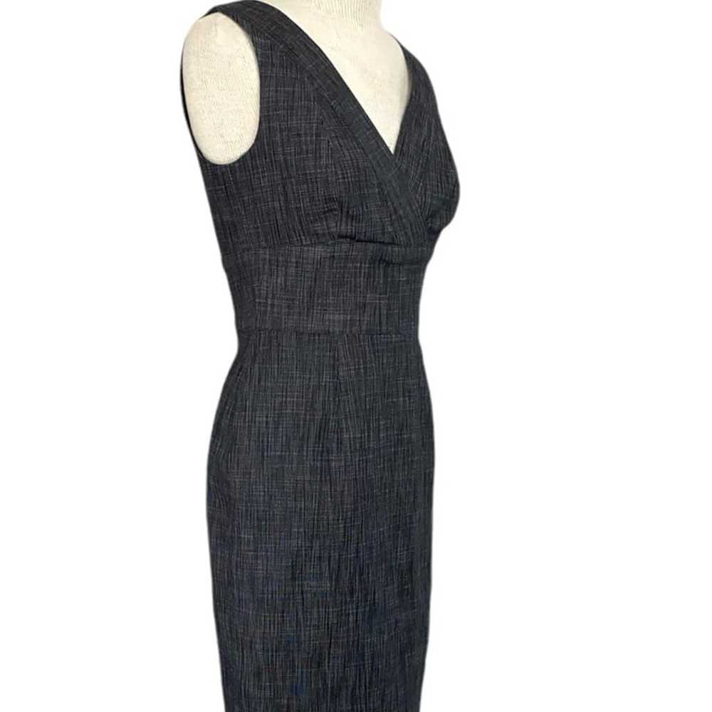 Kay Unger Sz 4 Charcoal, Gray Tweed Dress - image 2