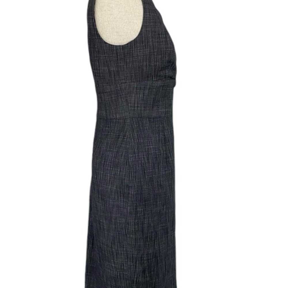 Kay Unger Sz 4 Charcoal, Gray Tweed Dress - image 4