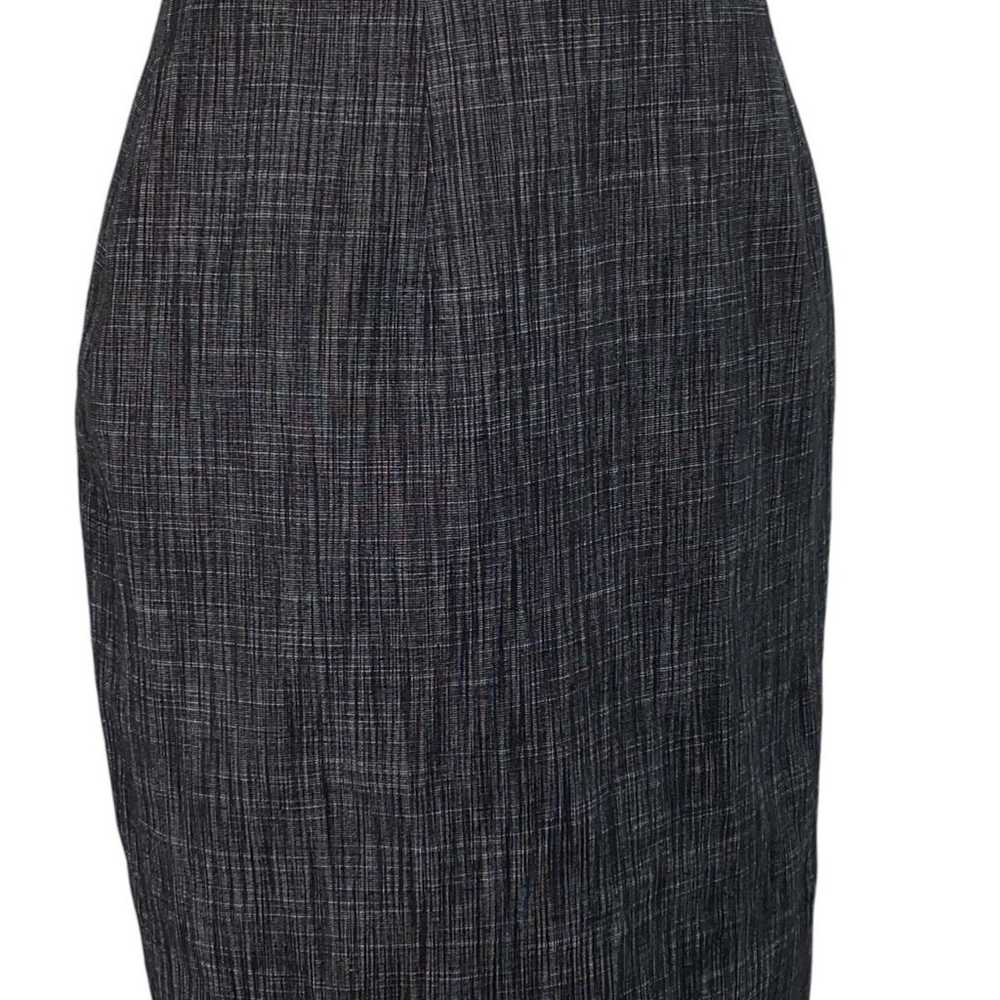 Kay Unger Sz 4 Charcoal, Gray Tweed Dress - image 5