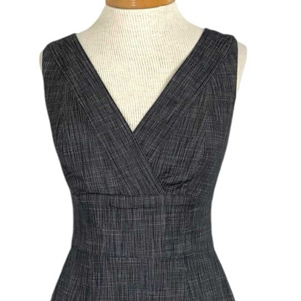 Kay Unger Sz 4 Charcoal, Gray Tweed Dress - image 6