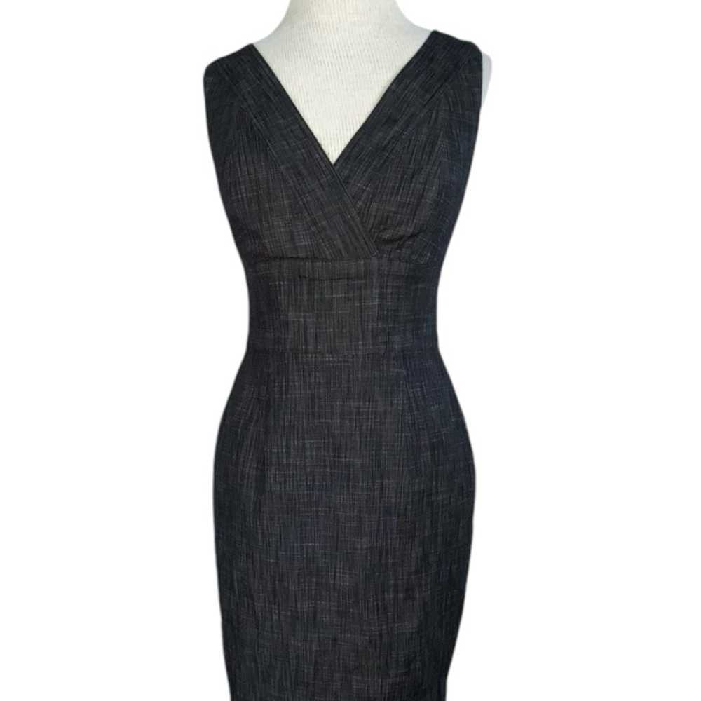 Kay Unger Sz 4 Charcoal, Gray Tweed Dress - image 8