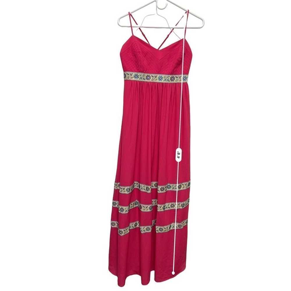 Belle Badgley Mischka Size 4 Small Pink Maxi Dres… - image 5