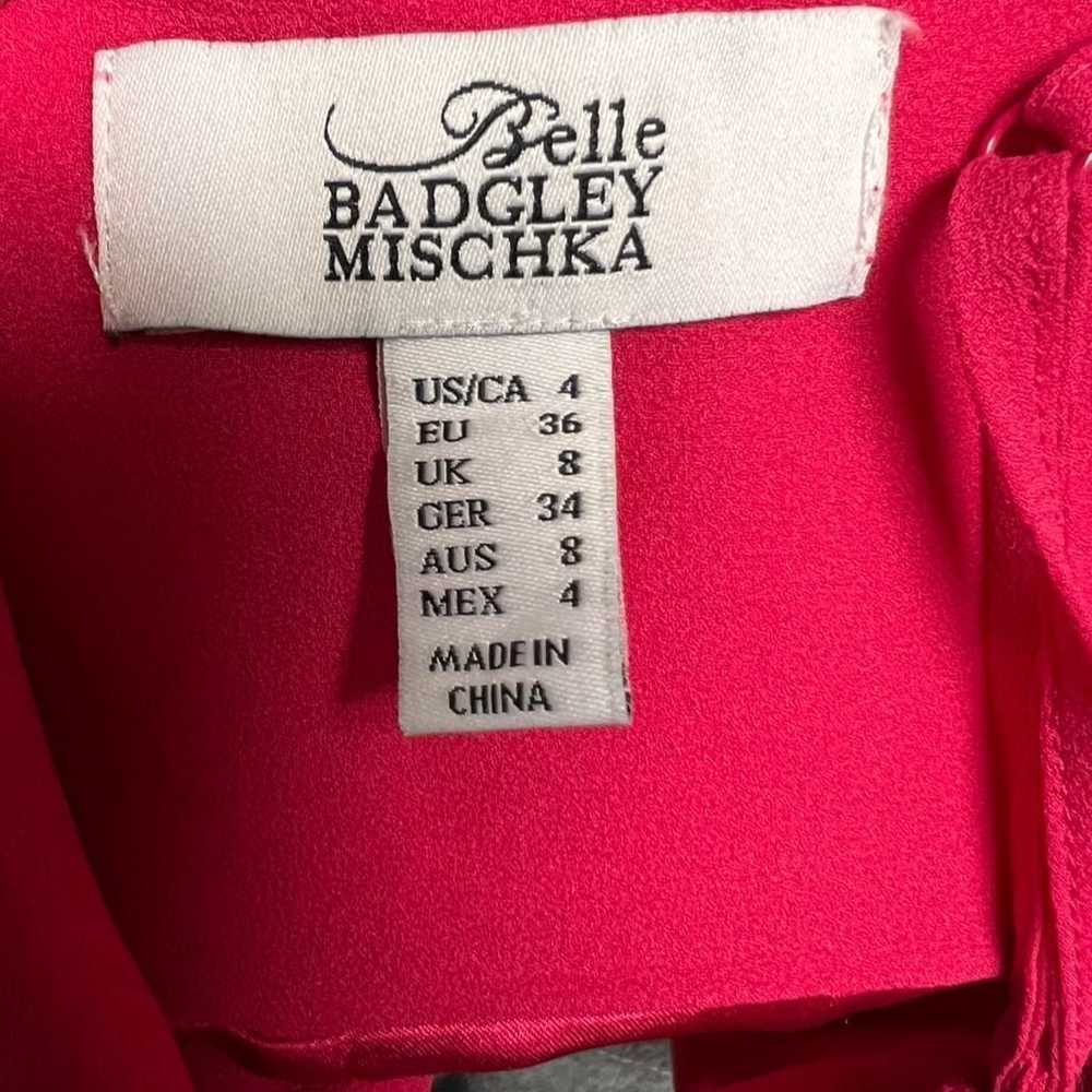 Belle Badgley Mischka Size 4 Small Pink Maxi Dres… - image 9