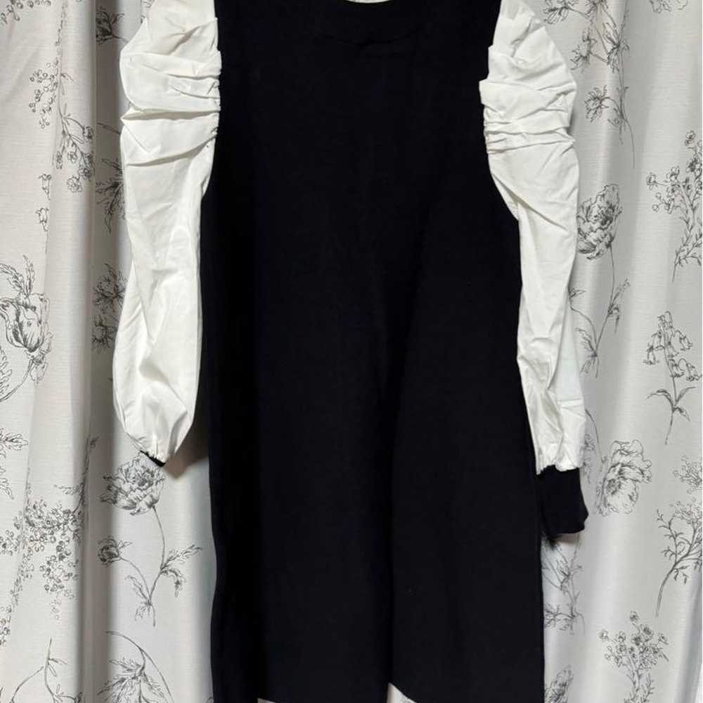 RETRO PUFF KNIT DRESS Knit dress exclusive to web. - image 2