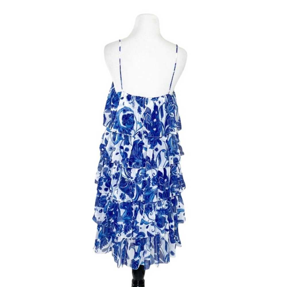 Caroline Constas Floral Print Tiered Ruffle Dress - image 2