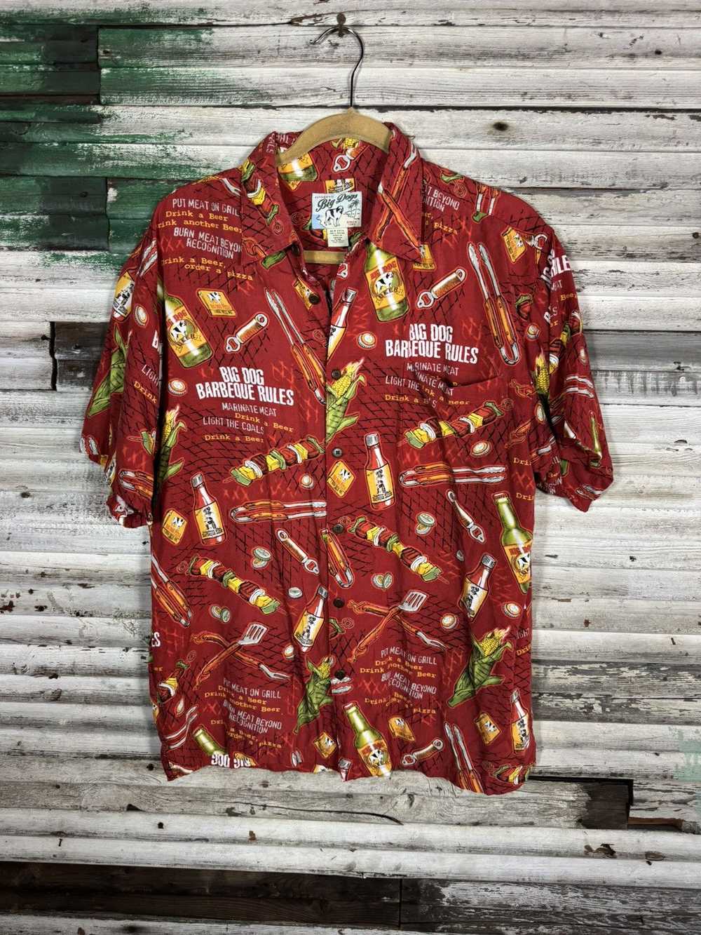 Big Dogs × Vintage Vintage Big Dog Hawaiian Shirt - image 1